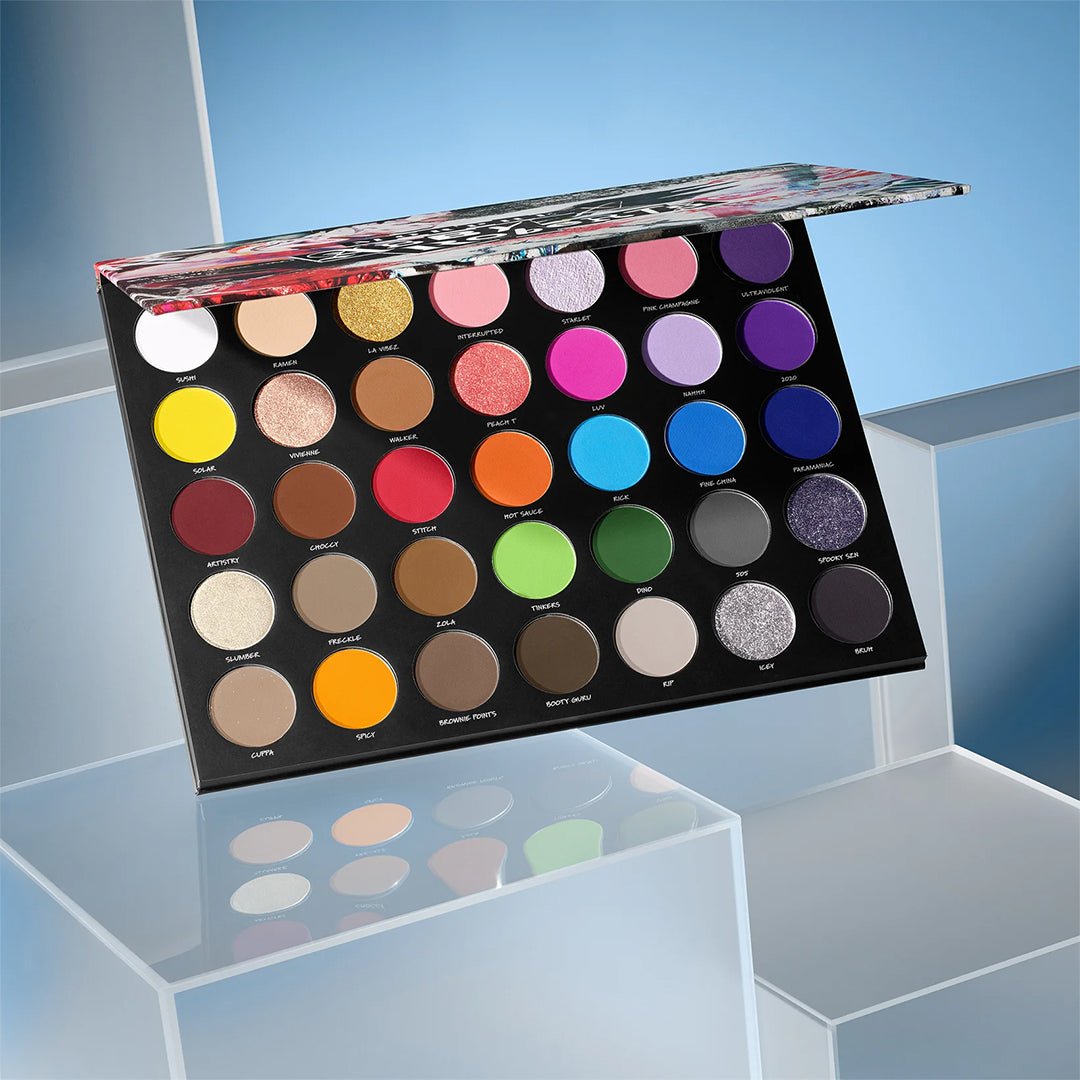 Morphe X Abby Roberts 35-Pan Artistry Palette Eyeshadow - XOXO cosmetics
