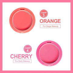 Music Flower 5 Color Face Blusher Powder Blusher - XOXO cosmetics