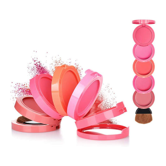 Music Flower 5 Color Face Blusher Powder Blusher - XOXO cosmetics