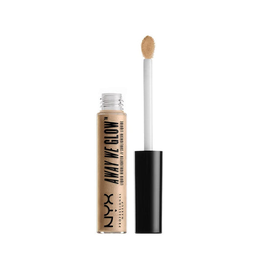 NYX Away We Glow Liquid Highlighter - Daytime Halo Highlighter - XOXO cosmetics