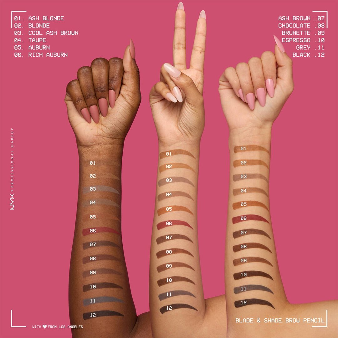 NYX Blade & Shade Nano Brow Mechanical Pencil Eyebrow - XOXO cosmetics