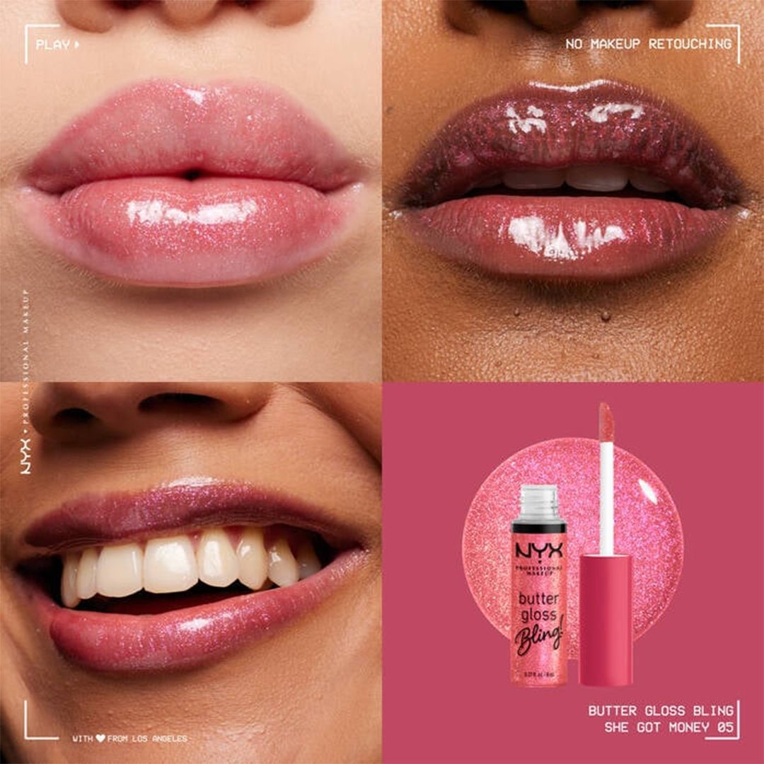 NYX Butter Gloss Non-Sticky Lip Gloss Liquid Lipstick - XOXO cosmetics