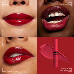 NYX Butter Gloss Non-Sticky Lip Gloss Liquid Lipstick - XOXO cosmetics