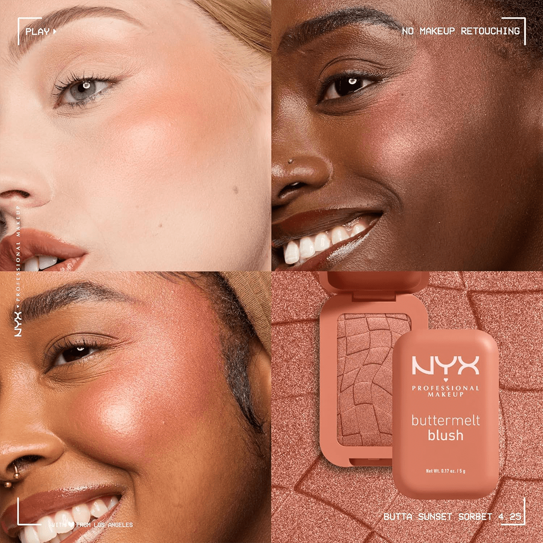 NYX Buttermelt High-Pigment Blush Blush - XOXO cosmetics