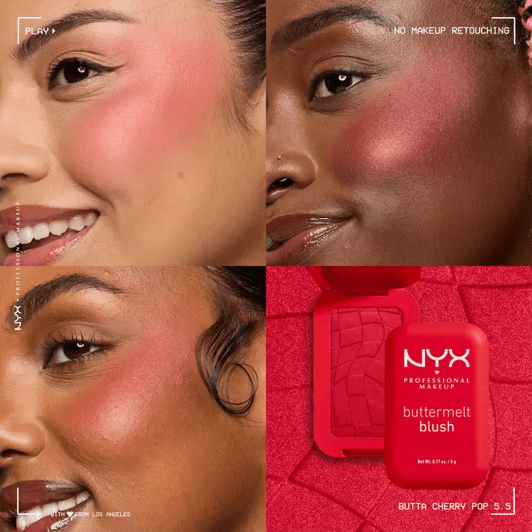NYX Buttermelt High-Pigment Blush Blush - XOXO cosmetics