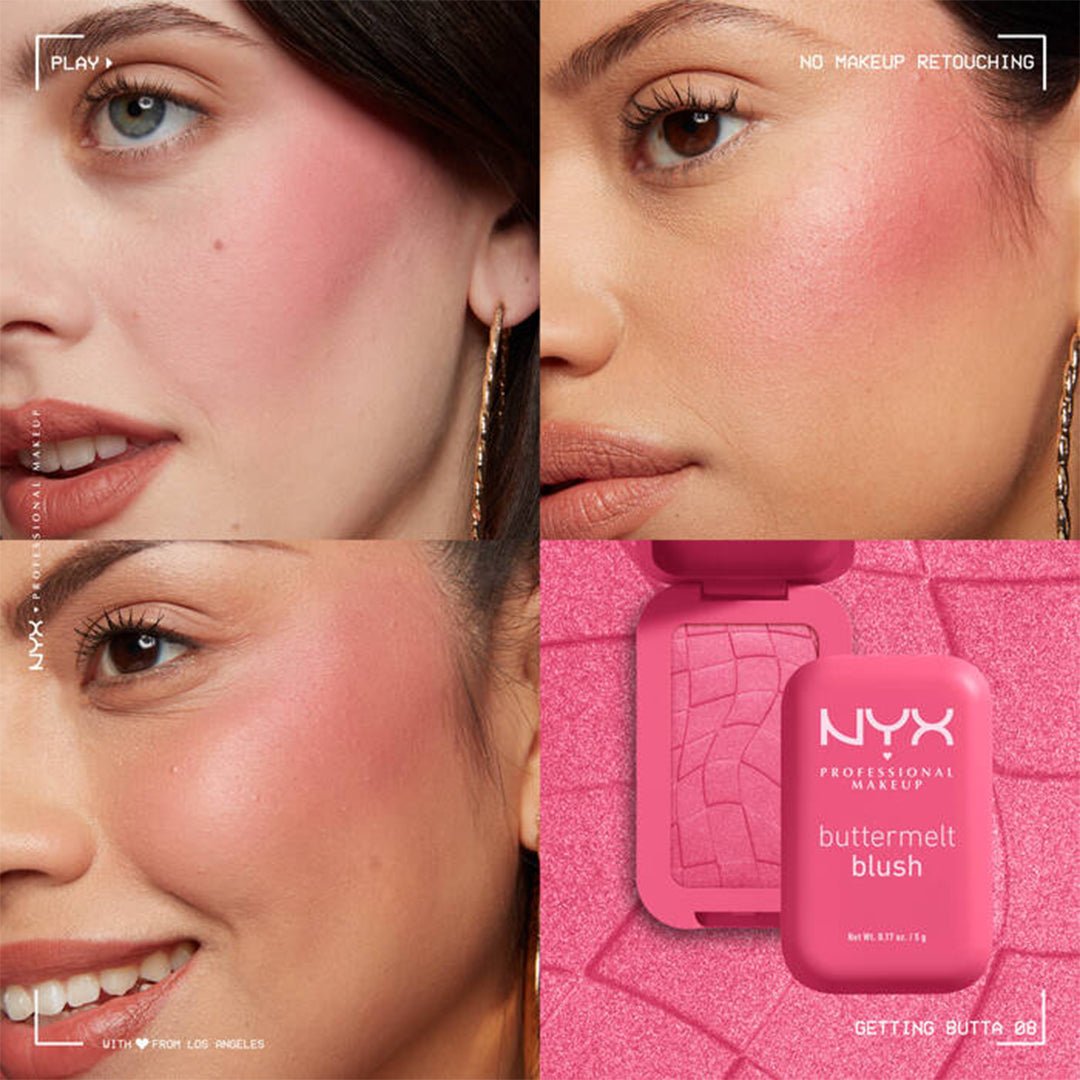 NYX Buttermelt High-Pigment Blush Blush - XOXO cosmetics