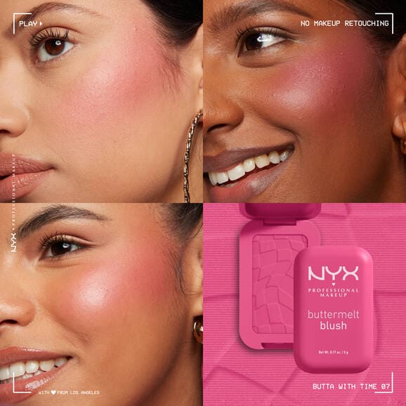 NYX Buttermelt High-Pigment Blush Blusher - XOXO cosmetics