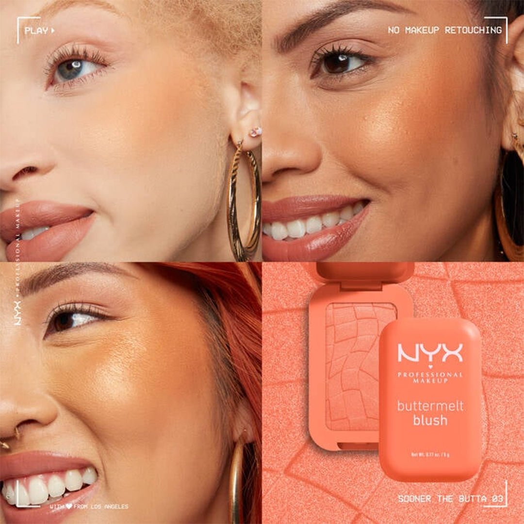 NYX Buttermelt High-Pigment Blush Blush - XOXO cosmetics