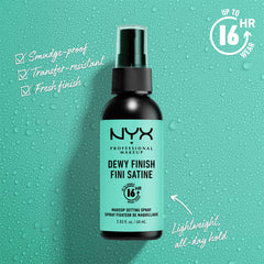 NYX Dewy Finish Makeup Setting Spray Setting & Fixing Spray - XOXO cosmetics