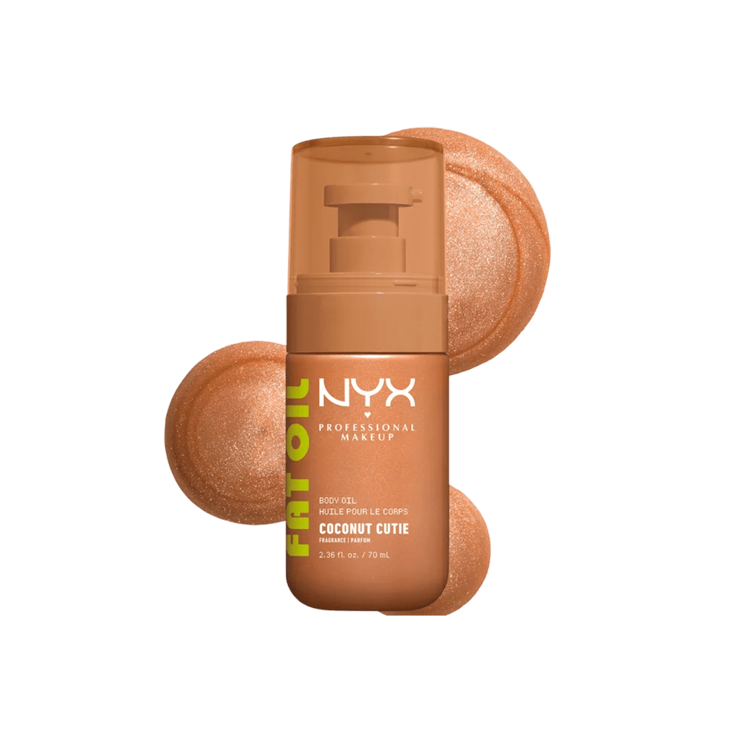 NYX Fat Oil Coconut Cutie Shimmering Body Oil Body Oil - XOXO cosmetics