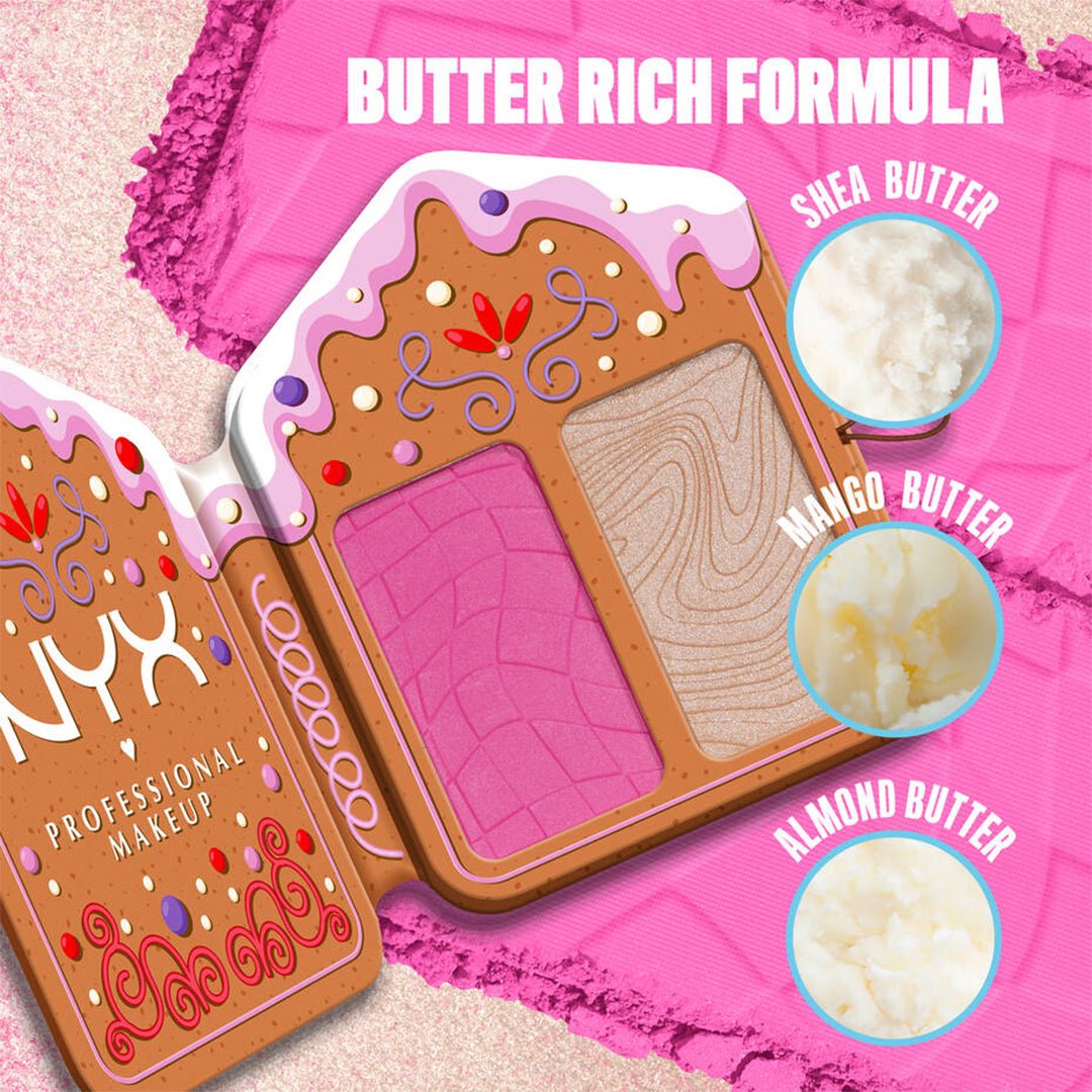NYX Holiday Buttermelt Face Palette - 01 Mulled & Merry Face Palette - XOXO cosmetics