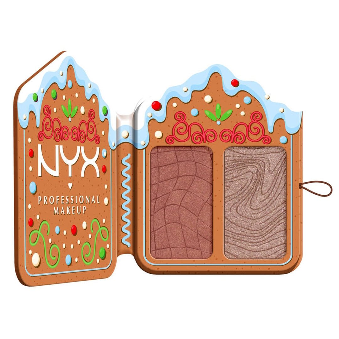 NYX Holiday Buttermelt Face Palette - 02 Cocoa And Spice Face Palette - XOXO cosmetics