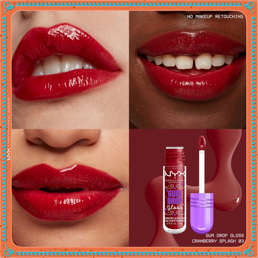NYX Holiday Gum Drop Hydrating Gloss Serum Lip Gloss - XOXO cosmetics