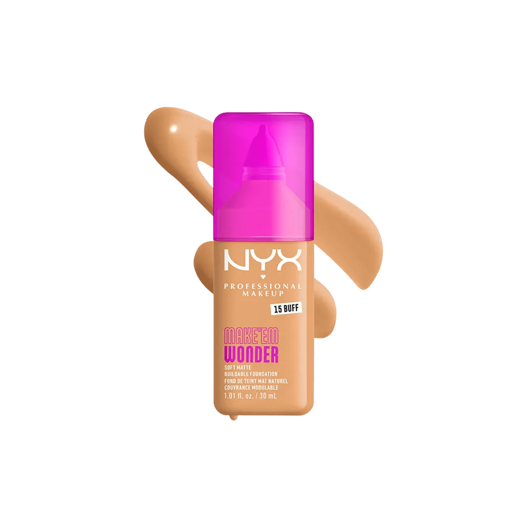 NYX Make ‘Em Wonder Soft Matte Buildable Foundation Foundation - XOXO cosmetics