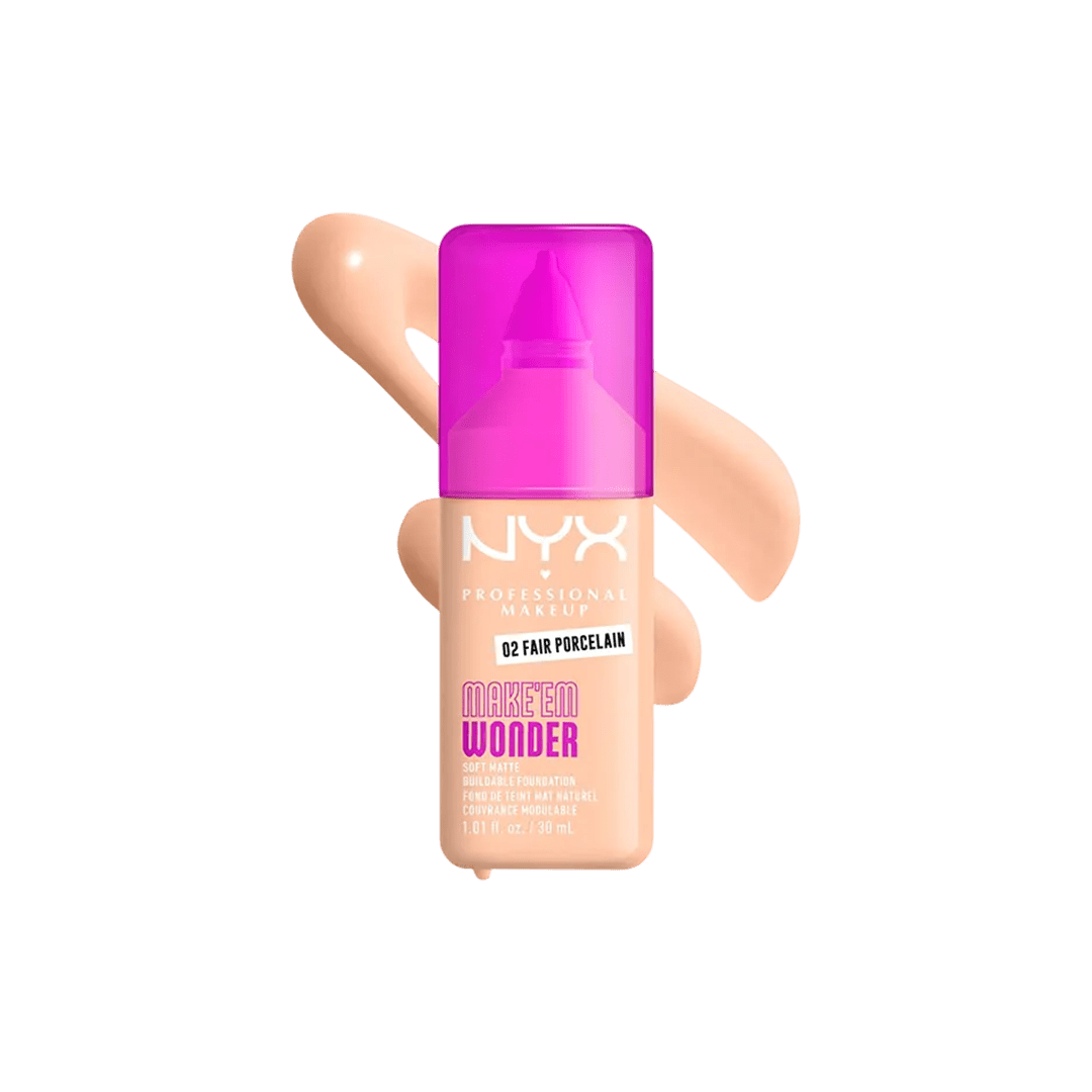 NYX Make ‘Em Wonder Soft Matte Buildable Foundation Foundation - XOXO cosmetics