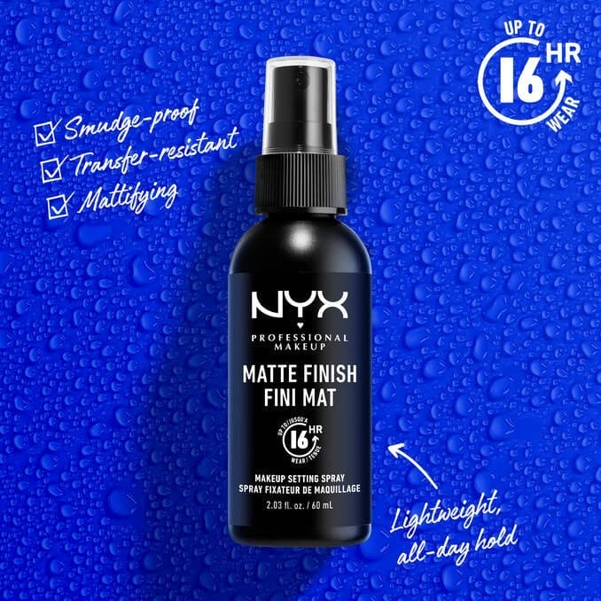 NYX Matte Finish Makeup Setting Spray Setting & Fixing Spray - XOXO cosmetics