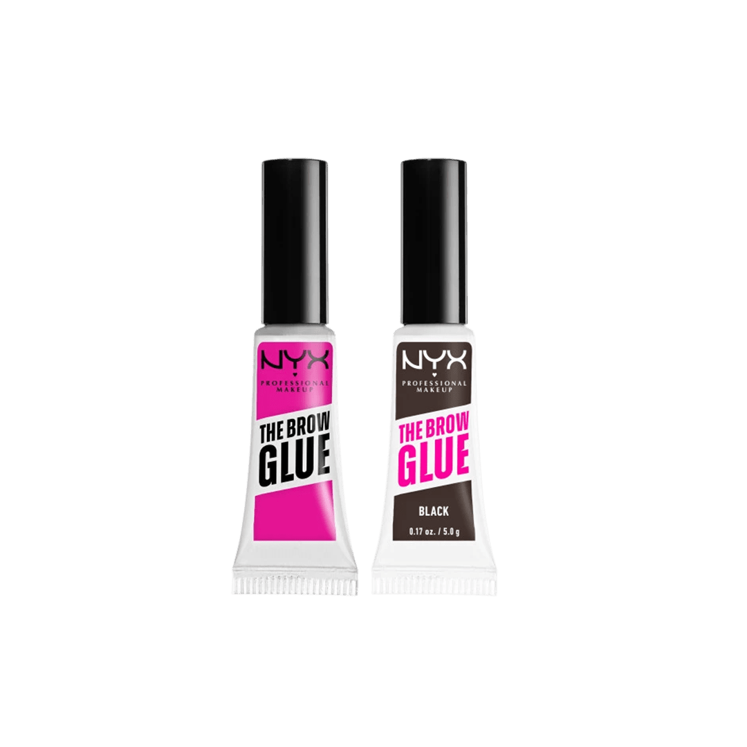 NYX The Brow Glue Duo Clear & Black Eyebrow - XOXO cosmetics