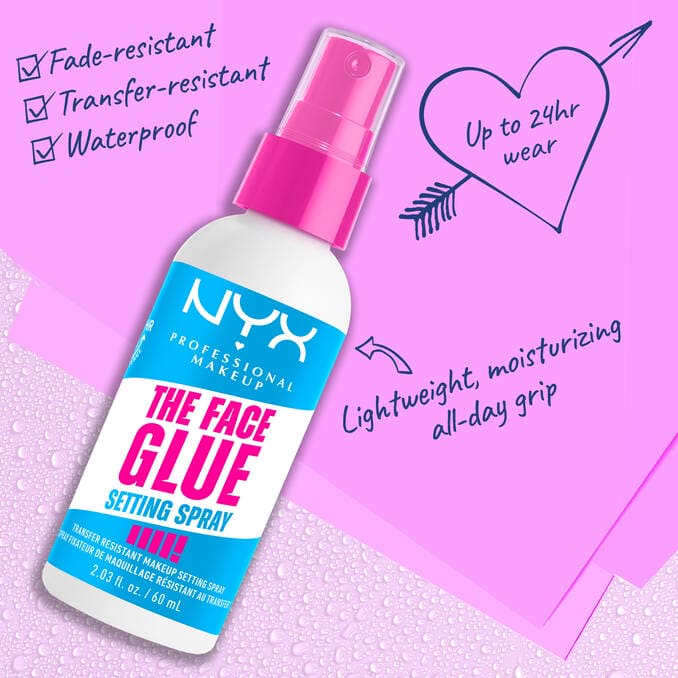 NYX The Face Glue Setting Spray Setting & Fixing Spray - XOXO cosmetics