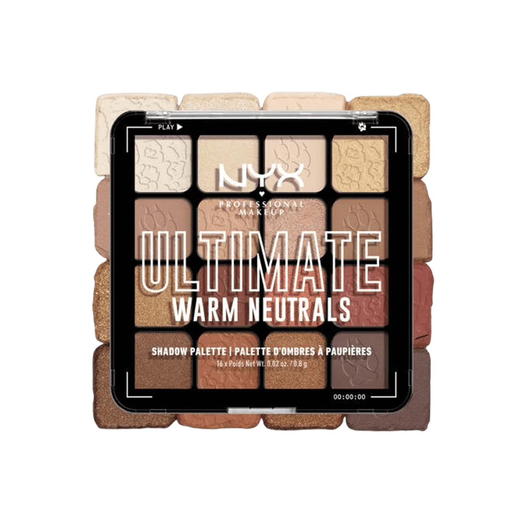 NYX Ultimate Shadow Palette - Warm Neutrals Eyeshadow - XOXO cosmetics