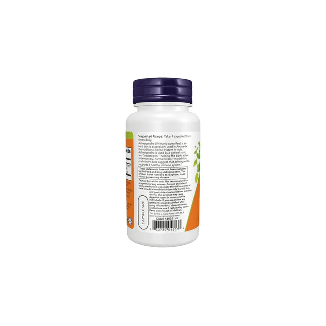 Now Standardized Extract Ashwaganda 450mg - 90 Veg Capsules Supplement - XOXO cosmetics