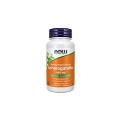 Now Standardized Extract Ashwaganda 450mg - 90 Veg Capsules Supplement - XOXO cosmetics