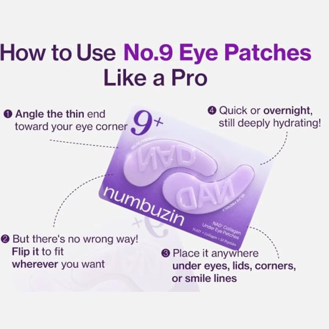 Numbuzin 9+ NMN Collagen Under Eye Patches Eye Mask - XOXO cosmetics