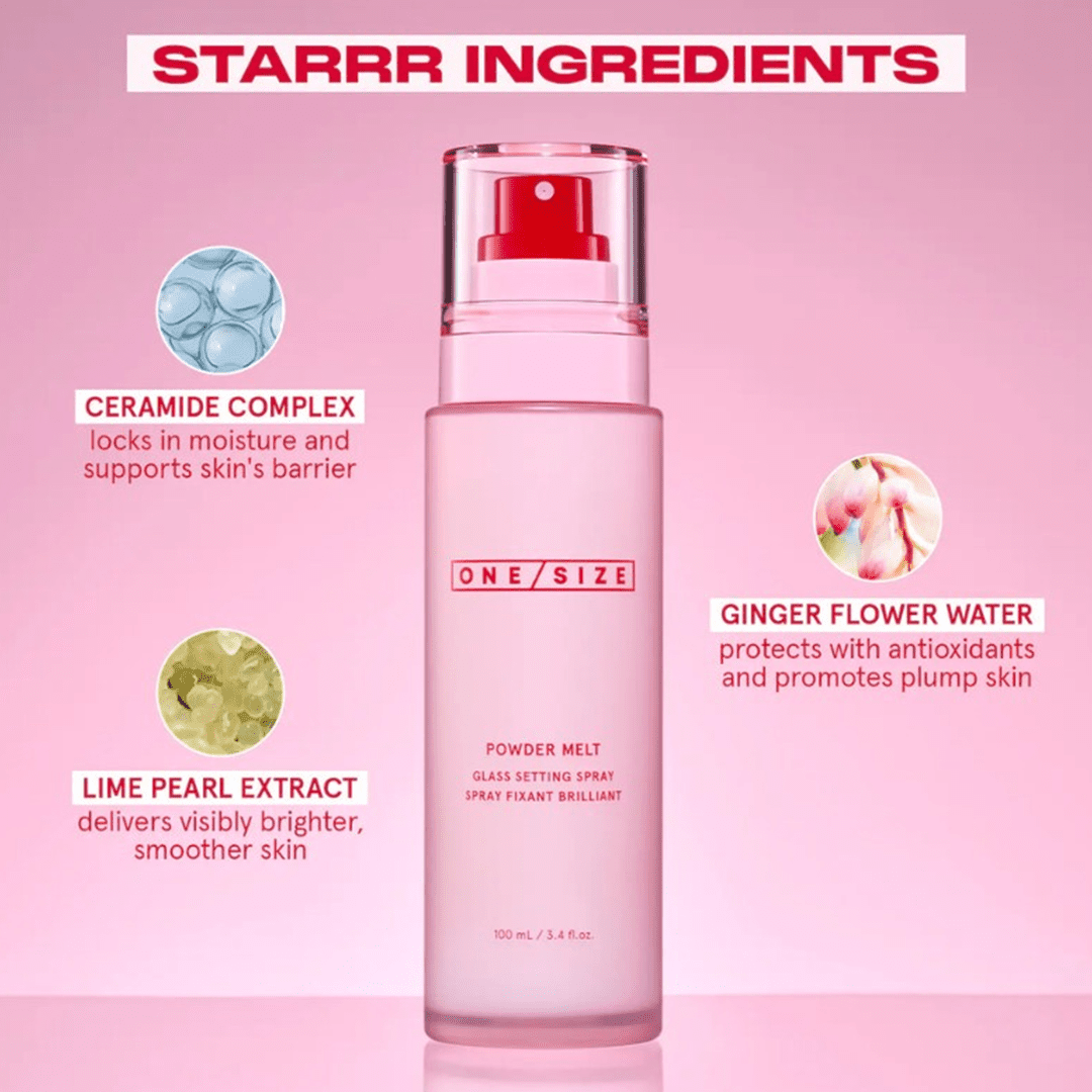 ONE / SIZE Powder Melt Glass Setting Spray - 100ml Setting & Fixing Spray - XOXO cosmetics