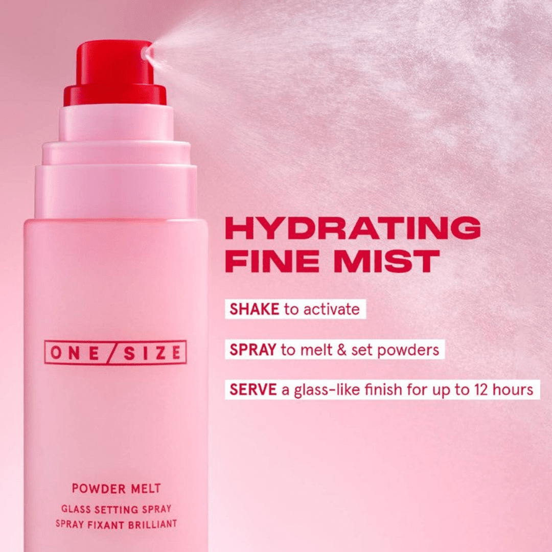 ONE / SIZE Powder Melt Glass Setting Spray - 100ml Setting & Fixing Spray - XOXO cosmetics