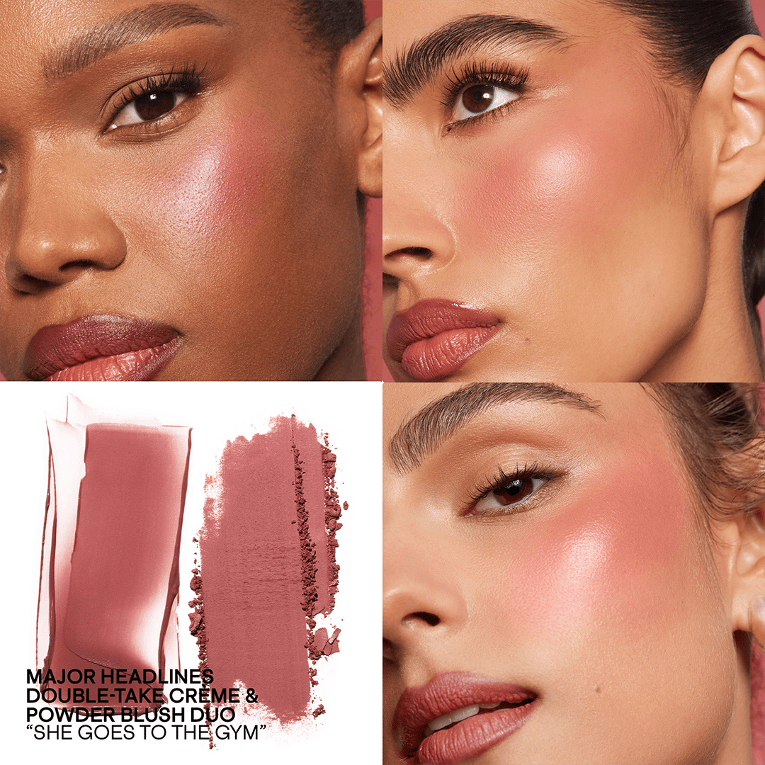 Patrick Ta Double-Take Creme & Powder Blush Mini Size Blush - XOXO cosmetics