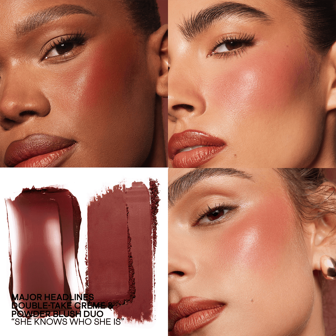 Patrick Ta Double-Take Creme & Powder Blush Mini Size Blush - XOXO cosmetics