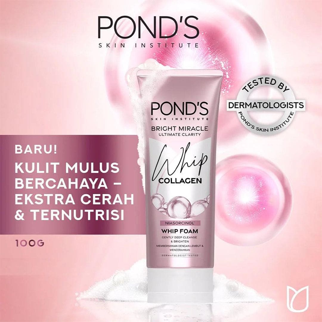 Pond’s Bright Miracle Ultimate Clarity Facial Whip Foam Facial Wash - XOXO cosmetics