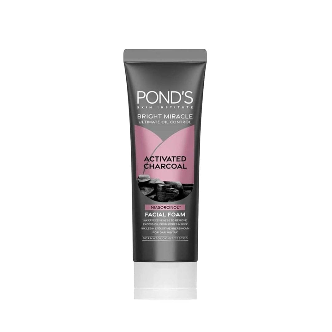 Pond's Bright Miracle Ultimate Detox Activated Charcoal Facial Foam Facial Wash - XOXO cosmetics