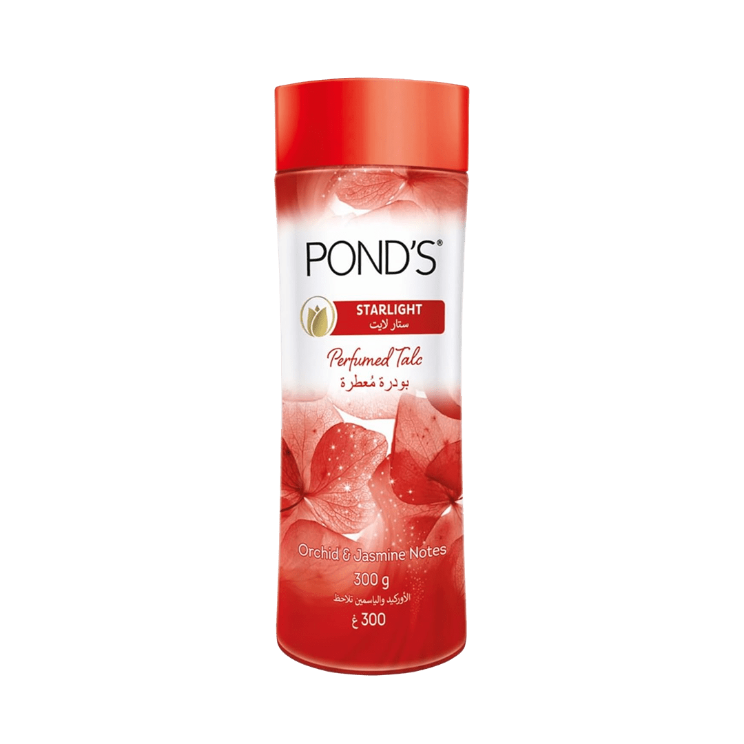 Pond's Startlight Talc Powder Fragrance With Orchid & Jasmine Notes - 300g Body Powder - XOXO cosmetics