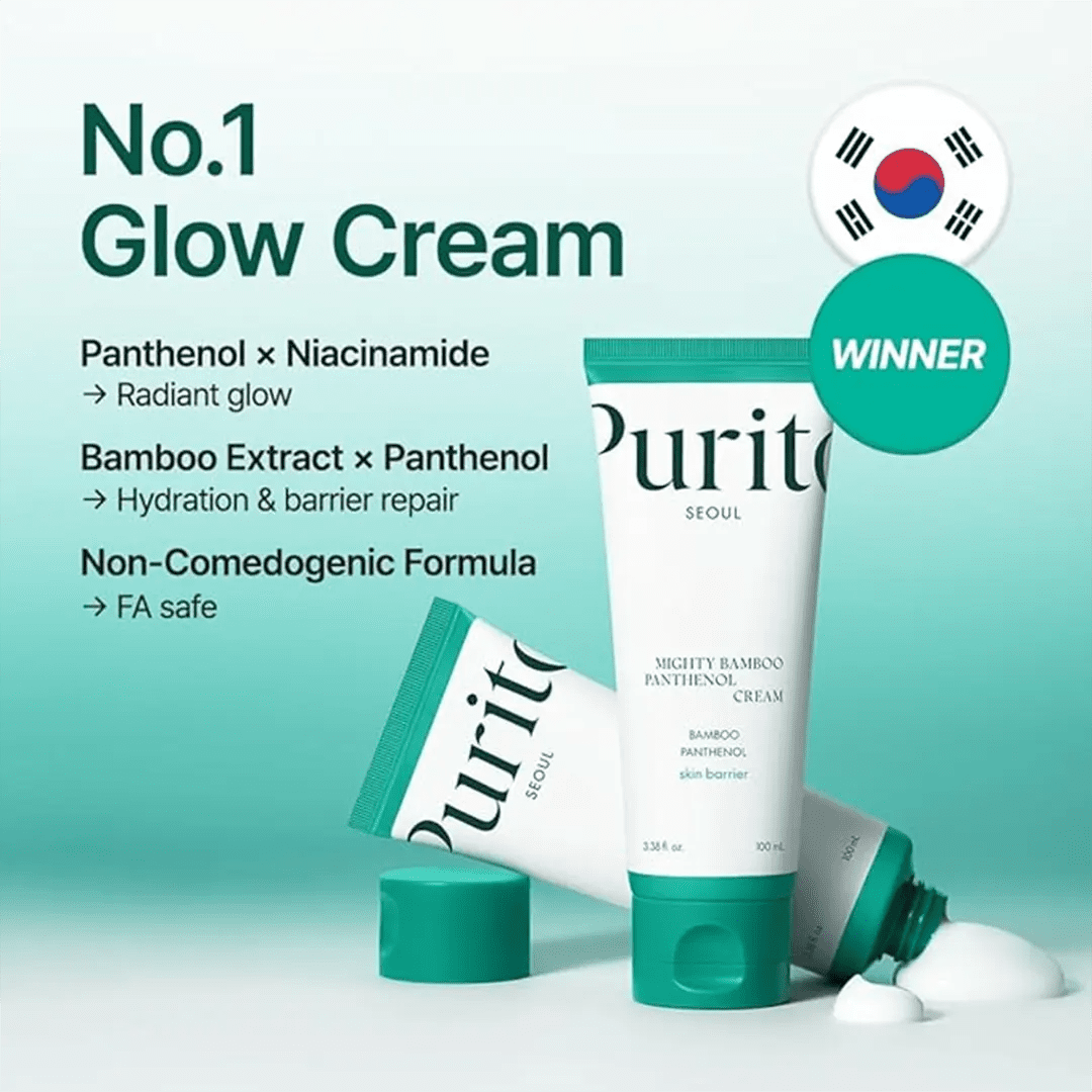 Purito Seoul Mighty Bamboo Panthenol Cream - 100ml Moisturizer - XOXO cosmetics