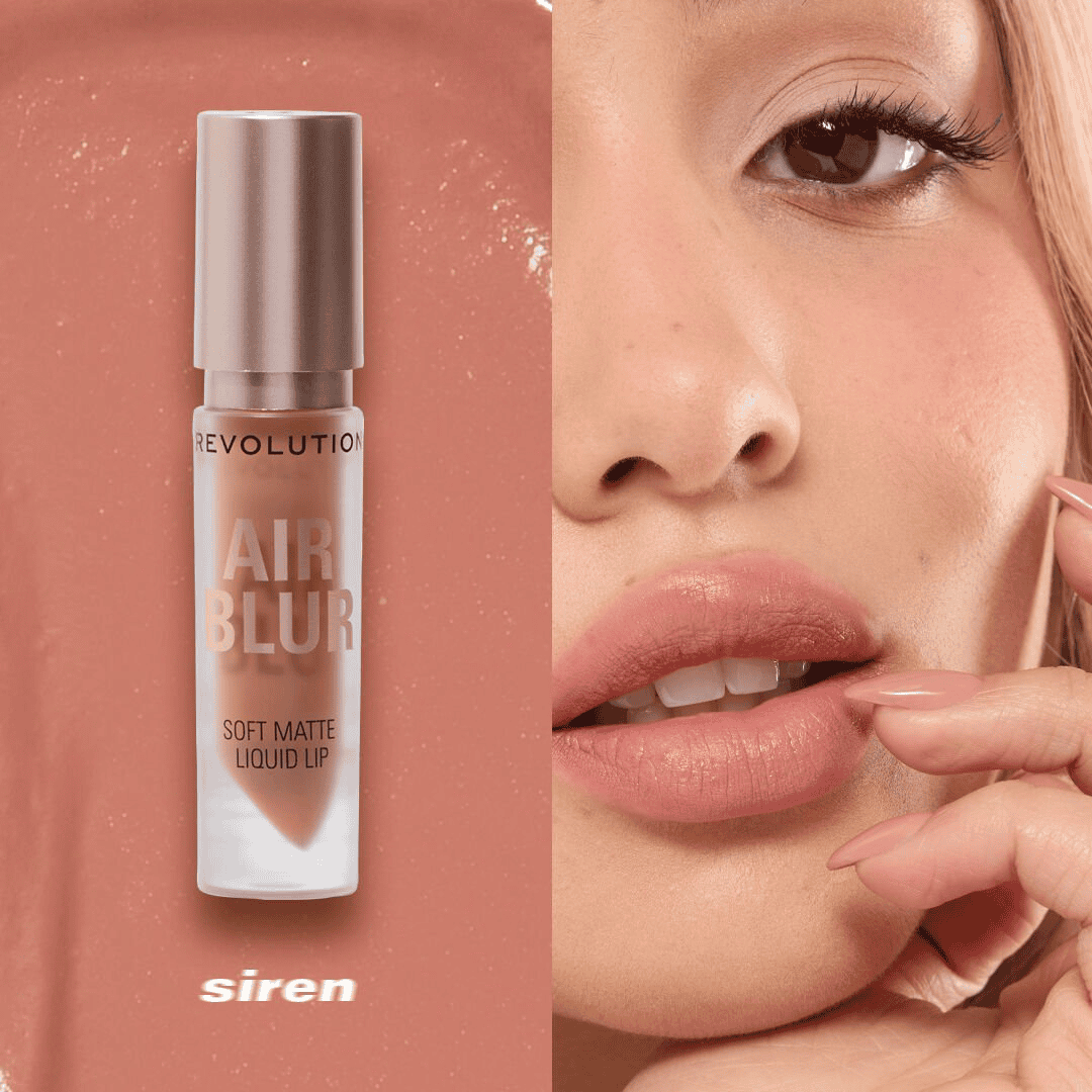 Revolution Air Blur Soft Matte Liquid Lip Lipstick - XOXO cosmetics