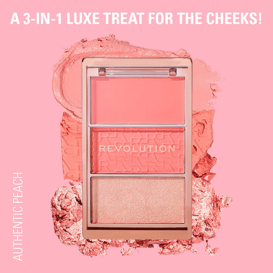Revolution Blush Icon Palette Blush Palette - XOXO cosmetics