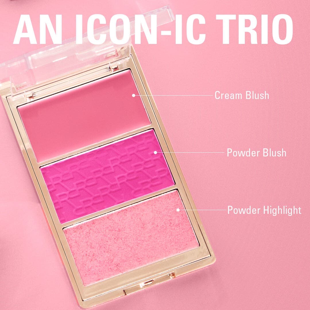 Revolution Blush Icon Palette Blush Palette - XOXO cosmetics