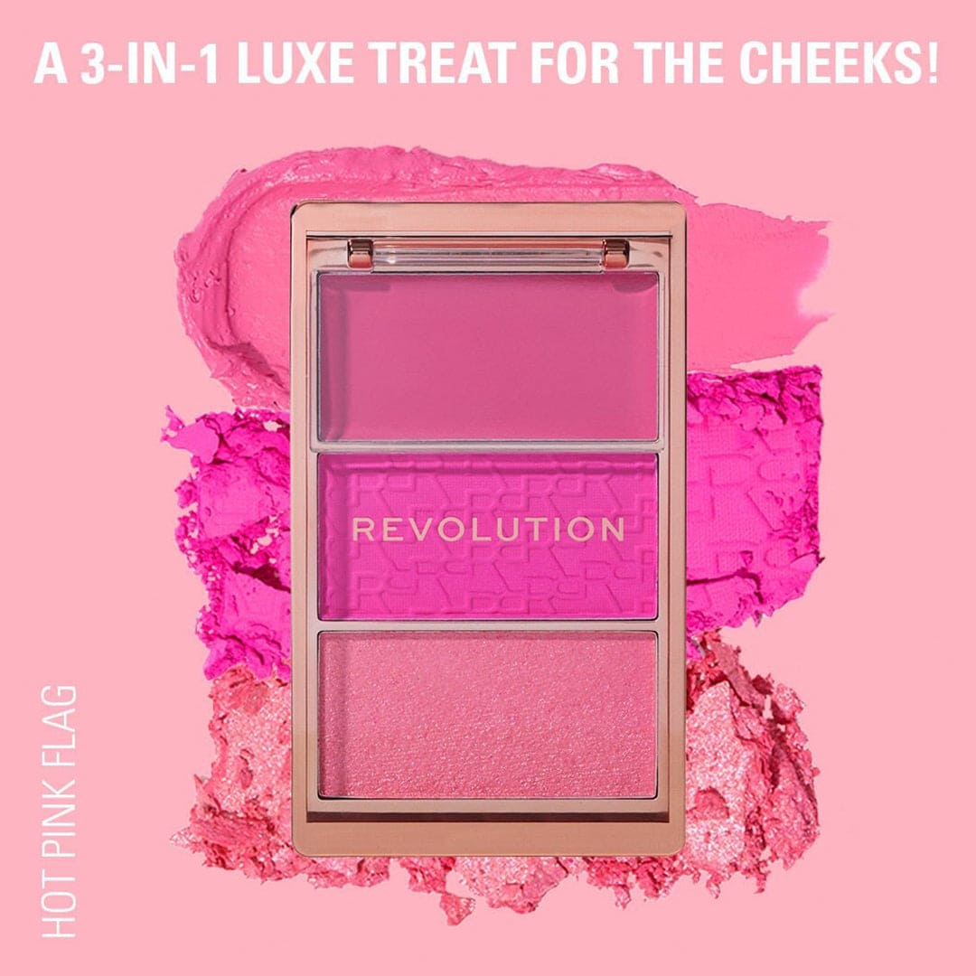 Revolution Blush Icon Palette Blush Palette - XOXO cosmetics