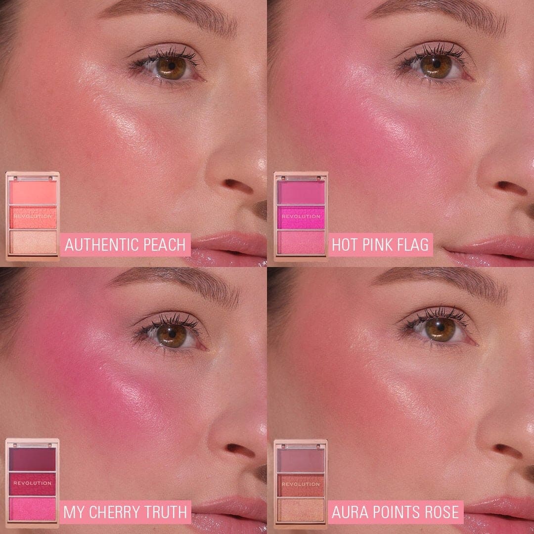 Revolution Blush Icon Palette Blush Palette - XOXO cosmetics
