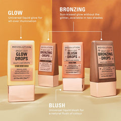 Revolution Bright Light Bronzing Drops Highlighter - XOXO cosmetics