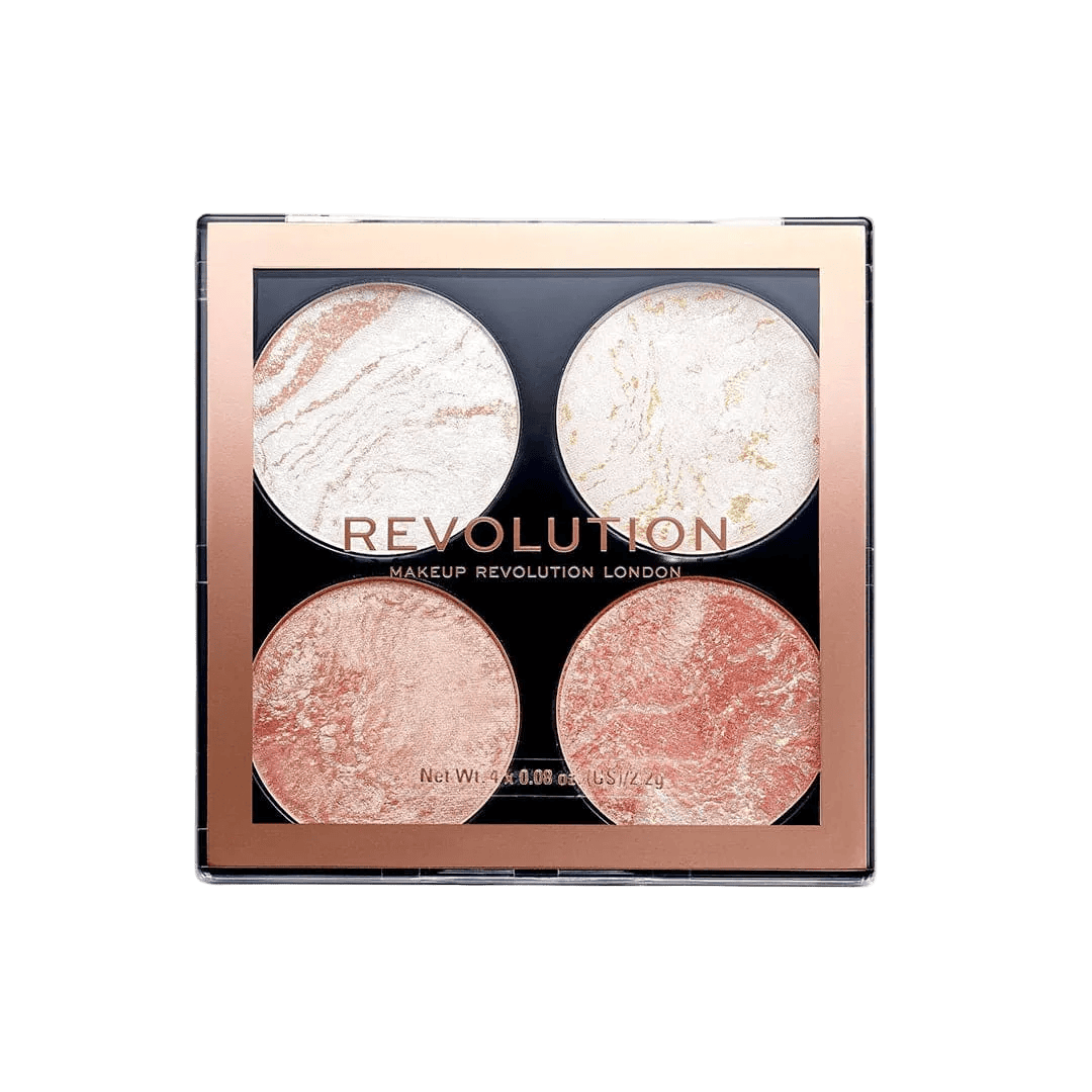 Revolution Cheek Kit - Take-A-Breather Highlighter Palette - XOXO cosmetics