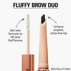 Revolution Fluffy Brow Filter Duo Eyebrow - XOXO cosmetics