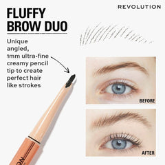 Revolution Fluffy Brow Filter Duo Eyebrow - XOXO cosmetics