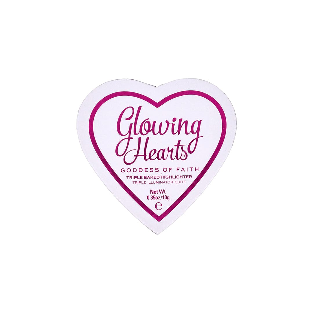 Revolution Glowing Hearts Triple Baked Highlighter - Goddess Of Faith Highlighter - XOXO cosmetics