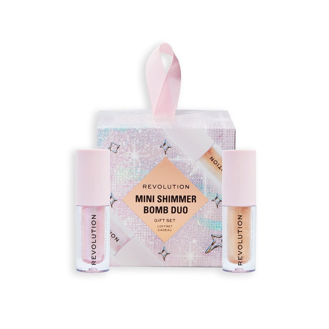 Revolution Mini Shimmer Bomb Duo Gift Set Lip Kit - XOXO cosmetics