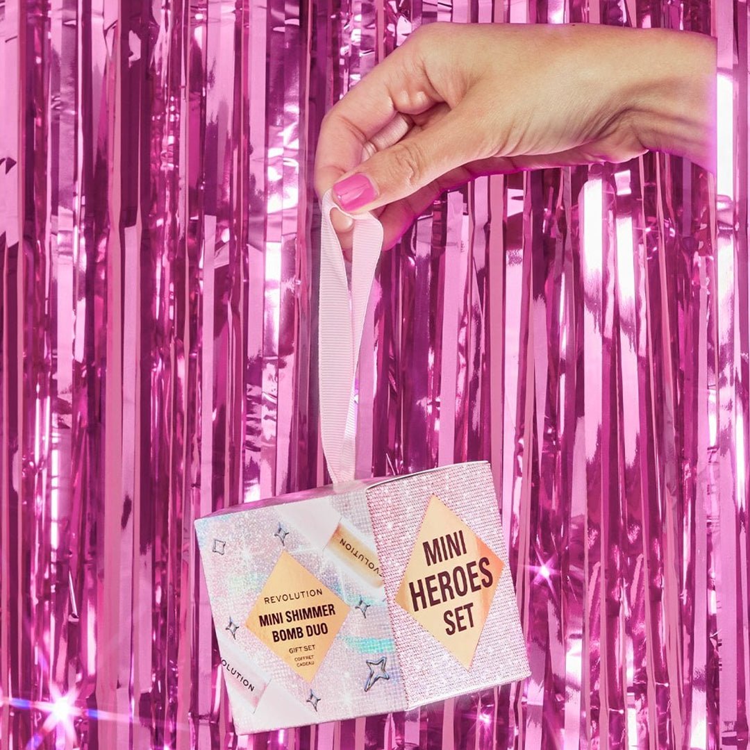 Revolution Mini Shimmer Bomb Duo Gift Set Lip Kit - XOXO cosmetics