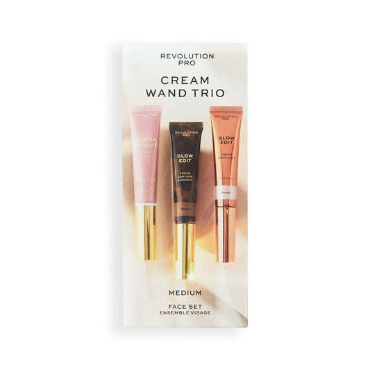 Revolution Pro Cream Face Wand Trio - Medium Face Kit - XOXO cosmetics