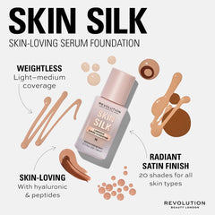 Revolution Skin Silk Radiant Satin Serum Foundation Foundation - XOXO cosmetics