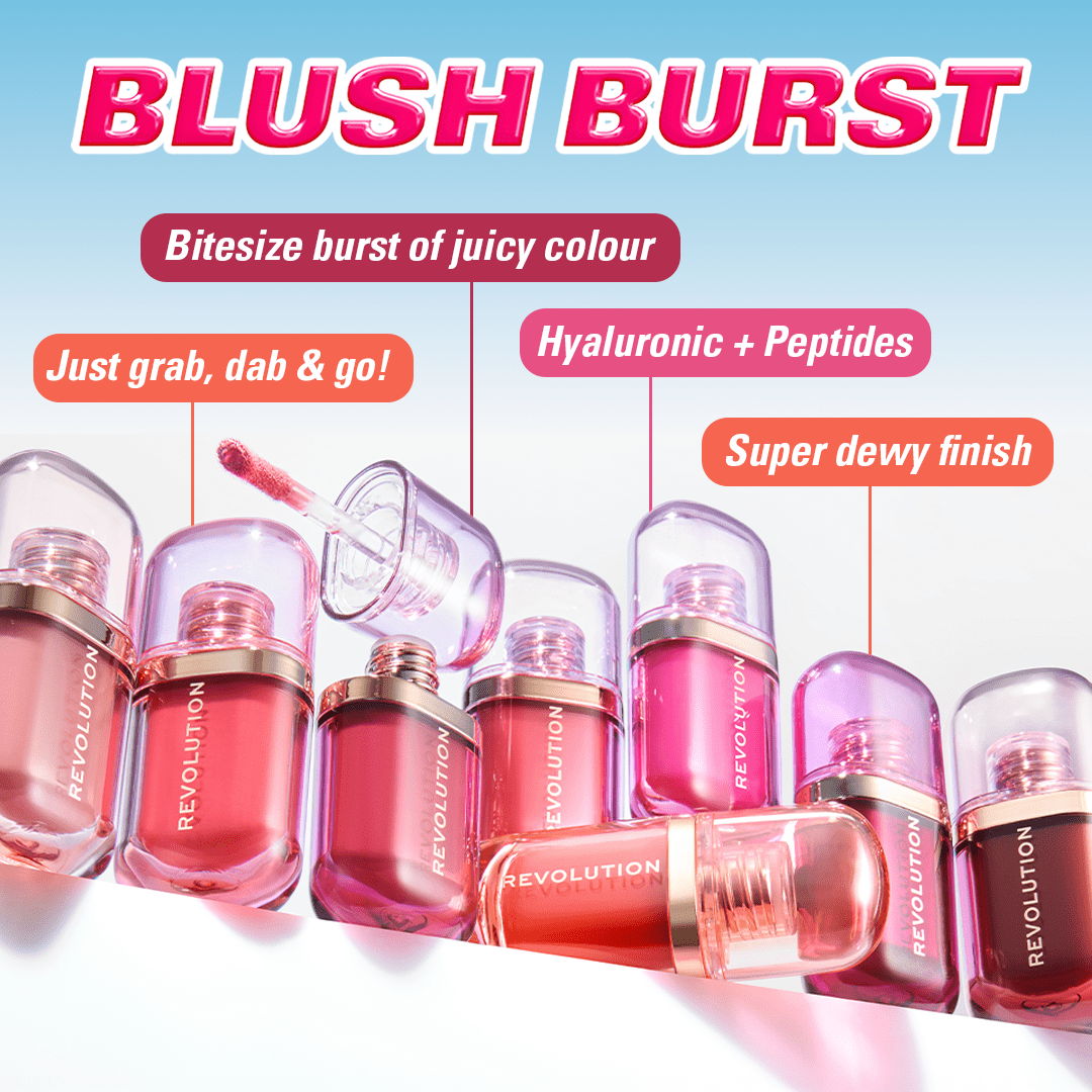 Revolution Superdewy Blush Burst Blush - XOXO cosmetics