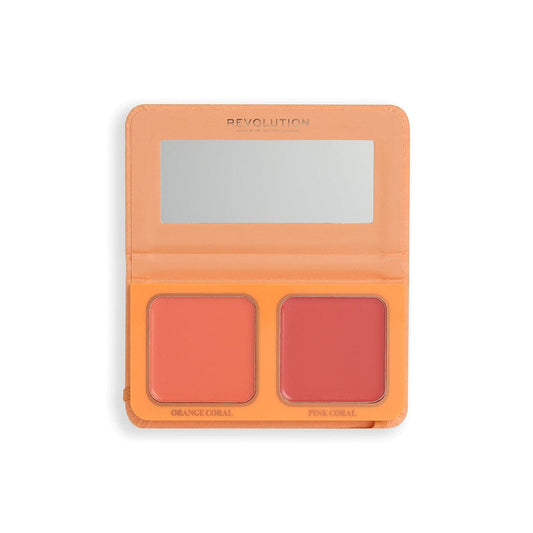 Revolution X Maffashion Cream Blush Duo Blush Palette - XOXO cosmetics